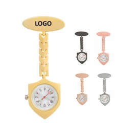 Logo Printed Medical Alloy Clip Brooch Nurse Watch  Logo Printed Medical Alloy Clip Brooch Nurse Watch