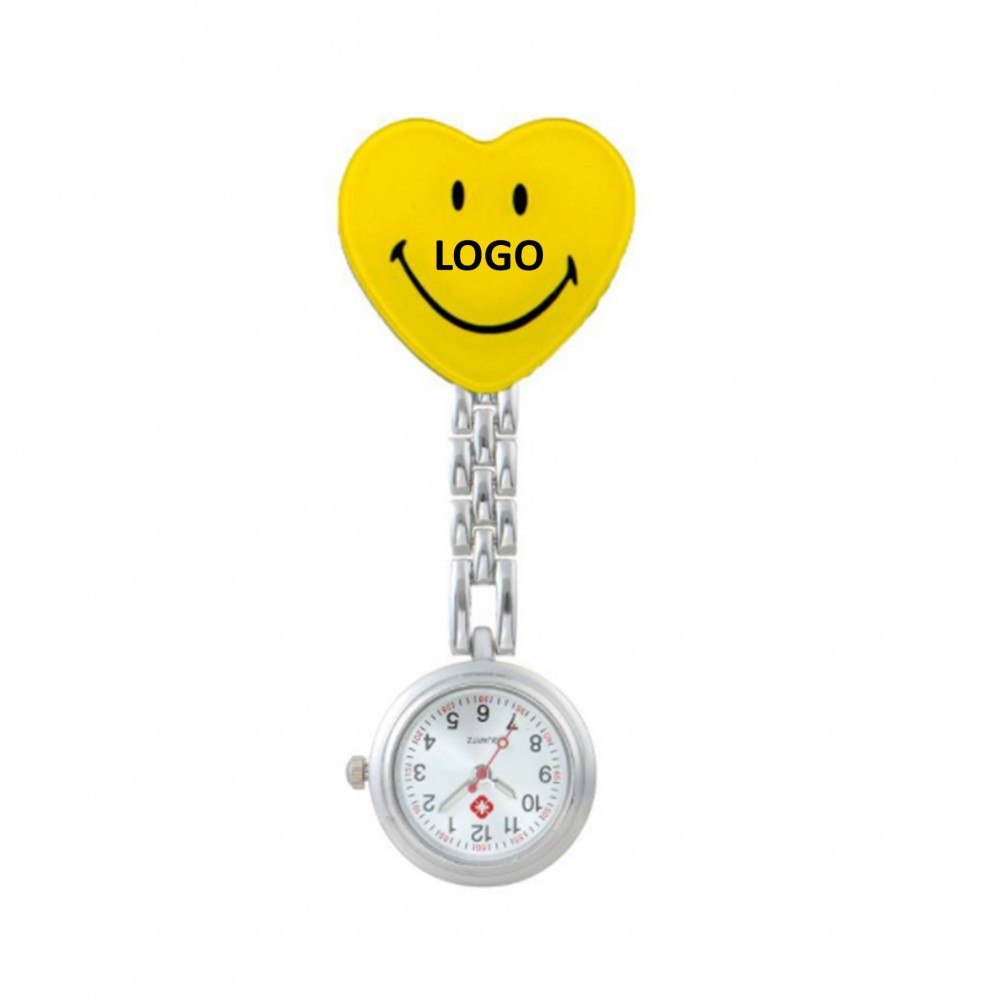 Custom Imprinted Cute Pocket Nurse Watch Clip Brooch Watch