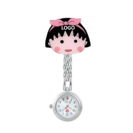 Logo Printed Medical Clip Cute Cartoon Nurse Watch  Logo Printed Medical Clip Cute Cartoon Nurse Watch