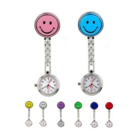 Stainless Steel Smile Face Nurse Watch Logo Printed  Stainless Steel Smile Face Nurse Watch Logo Printed
