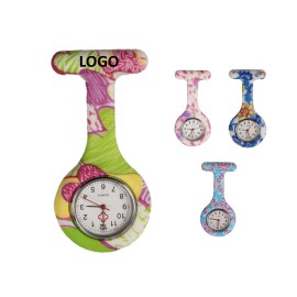 Logo Printed Patterned Silicone Medical Pocket Nurse Watch  Logo Printed Patterned Silicone Medical Pocket Nurse Watch