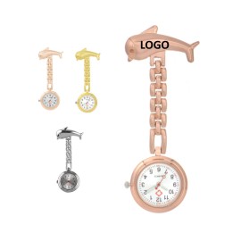 Dolphin Shape Medical Brooch Nurse Watch Custom Imprinted  Dolphin Shape Medical Brooch Nurse Watch Custom Imprinted