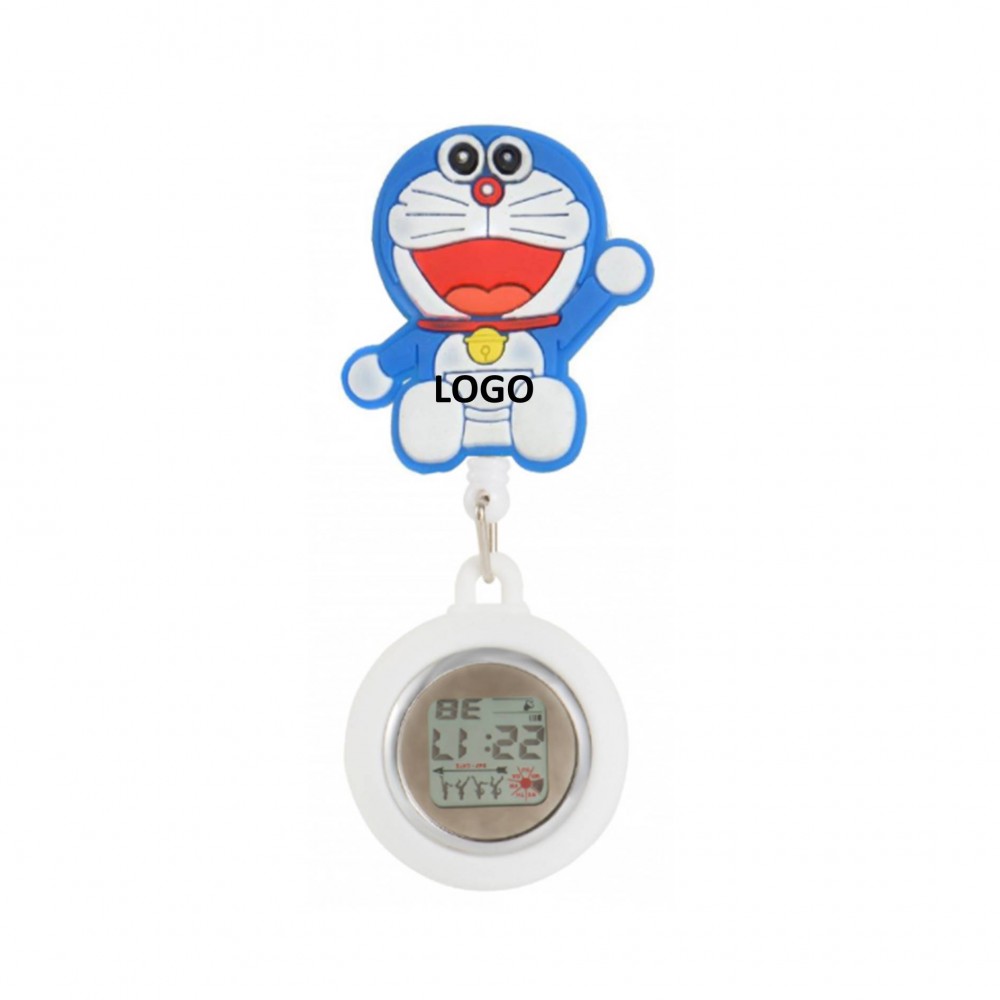 Branded Pocket Digital Display Silicone Cartoon Nurse Watch