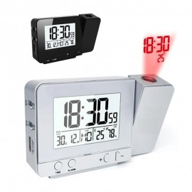 Custom Printed Projection Clock with Temperature Display