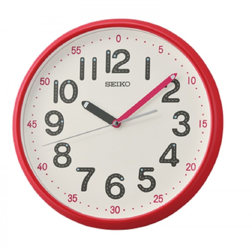 Seiko 12" Shuyona Red Wall Clock Custom Imprinted