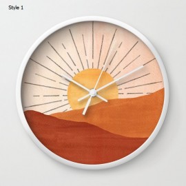 Plastic Wall Clock Logo Printed