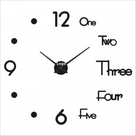 Frameless DIY Wall Clock for Living Room Decor 51Inch Branded