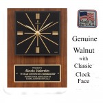 Custom Printed Quartz Clock Plaque Made in USA