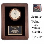 Jumbo Quartz Clock Plaque Made In Usa Branded