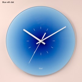 Glass Wall Clock Branded