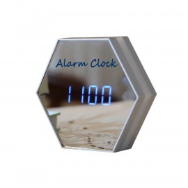 LED Mirror Alarm Clock Branded