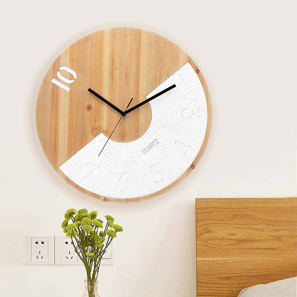 Custom Printed Round Wooden Wall Clock