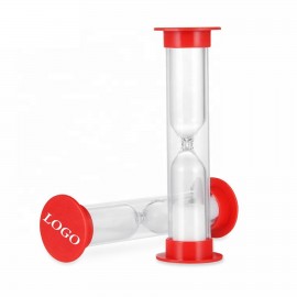 Plastic Hourglass 3 Minute Sand Timer Custom Imprinted