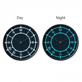 Logo Printed Luminous Silent Wall Clock