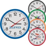 Logo Printed 12" Thin Frame Wall Clock