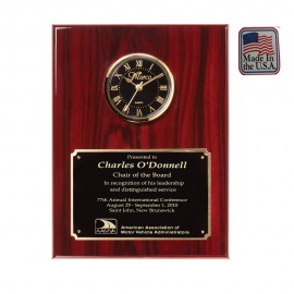 Custom Printed Quartz Clock Plaque Made In Usa