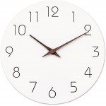 Wood Wall Clock with Sweep Second Hand Branded