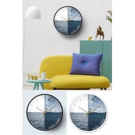 Round Wall Clock with Sweep Second Hand Branded