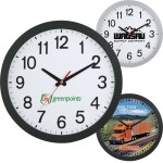 12" Slim Wall Clock Branded