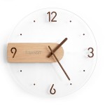 Custom Printed 16" Wood Silent Wall Clock