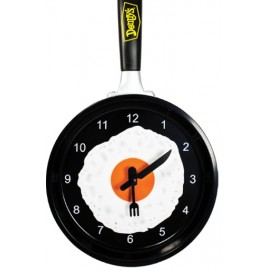 Frying Pan Clock w/Egg Graphic Custom Imprinted