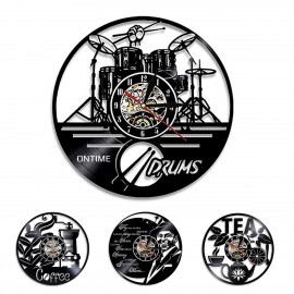 Vinyl Record Wall Clock Branded