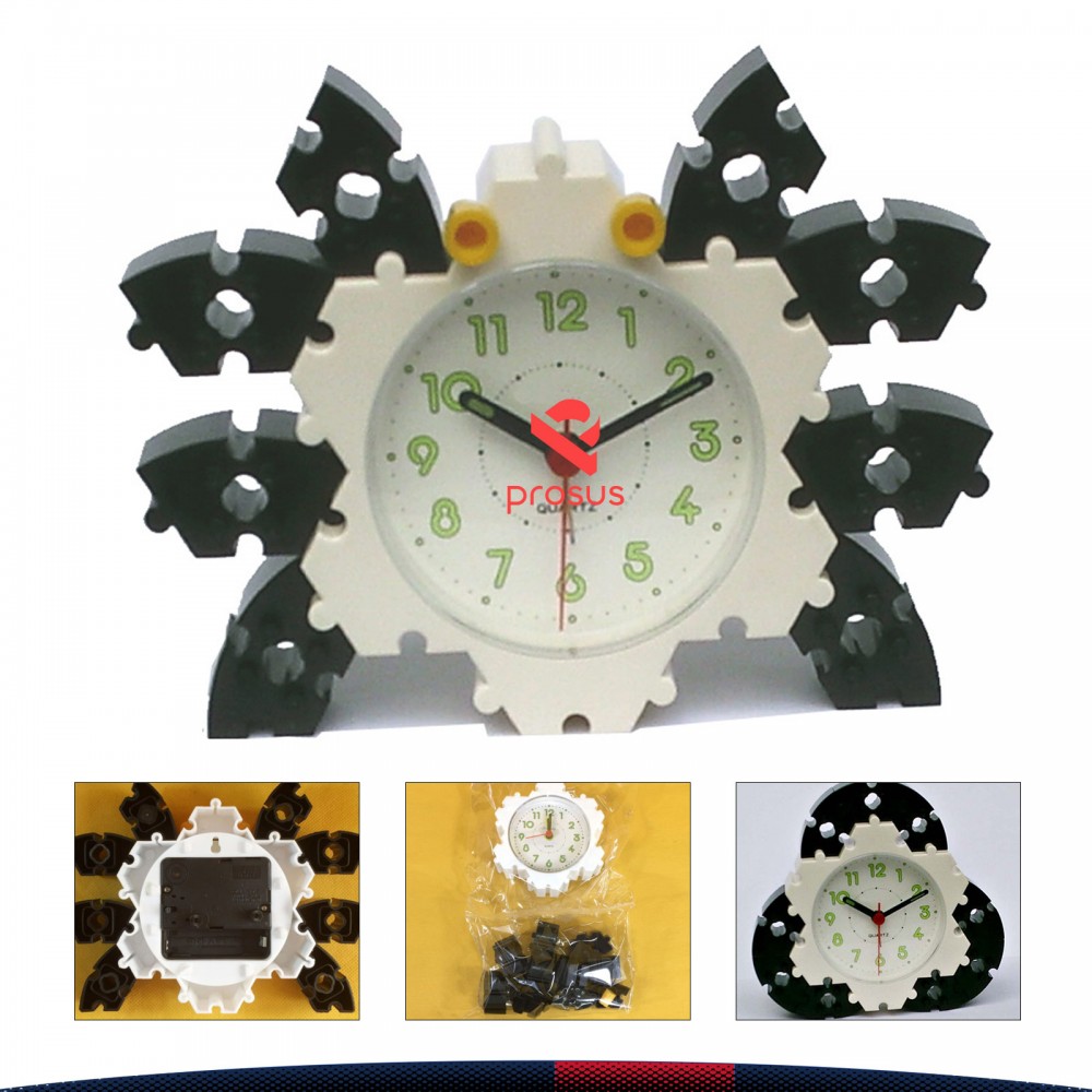 DIY Building Block Assembled Alarm Clock Custom Imprinted