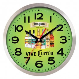 Logo Printed Large Aluminum Wall Clock Full Color