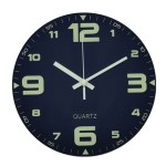 Modern Night Light Wall Clock Logo Printed