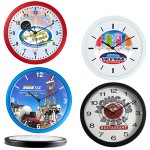 "Wedge" 10" Economy Wall Clock Logo Printed