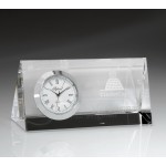 Majestic Crystal Desktop Clock Branded