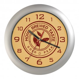 Logo Printed Clock - 12" Analog Wall Clock Full Color