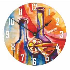 11.4" White Unisub Sublimatable Round Large Wall Clock Kit Custom Imprinted  11.4" White Unisub Sublimatable Round Large Wall Clock Kit Custom Imprinted