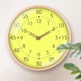 Logo Printed Wood Wall Clock