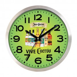 Clock - Large Aluminum Wall Clock Full Color Branded  Clock - Large Aluminum Wall Clock Full Color Branded
