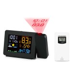 Custom Printed Projection Alarm Clock for Bedrooms with Weather Station