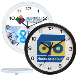 "Bezel" 12" Economy Oversized Wall Clock Custom Imprinted