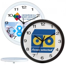 "Bezel" 12" Economy Oversized Wall Clock Custom Imprinted  "Bezel" 12" Economy Oversized Wall Clock Custom Imprinted