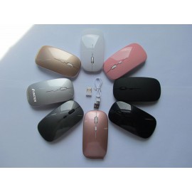 Wireless Mouse, Slim Silent Mouse 2.4G Portable Mobile Optical Office Mouse for Notebook, PC, Laptop with Logo