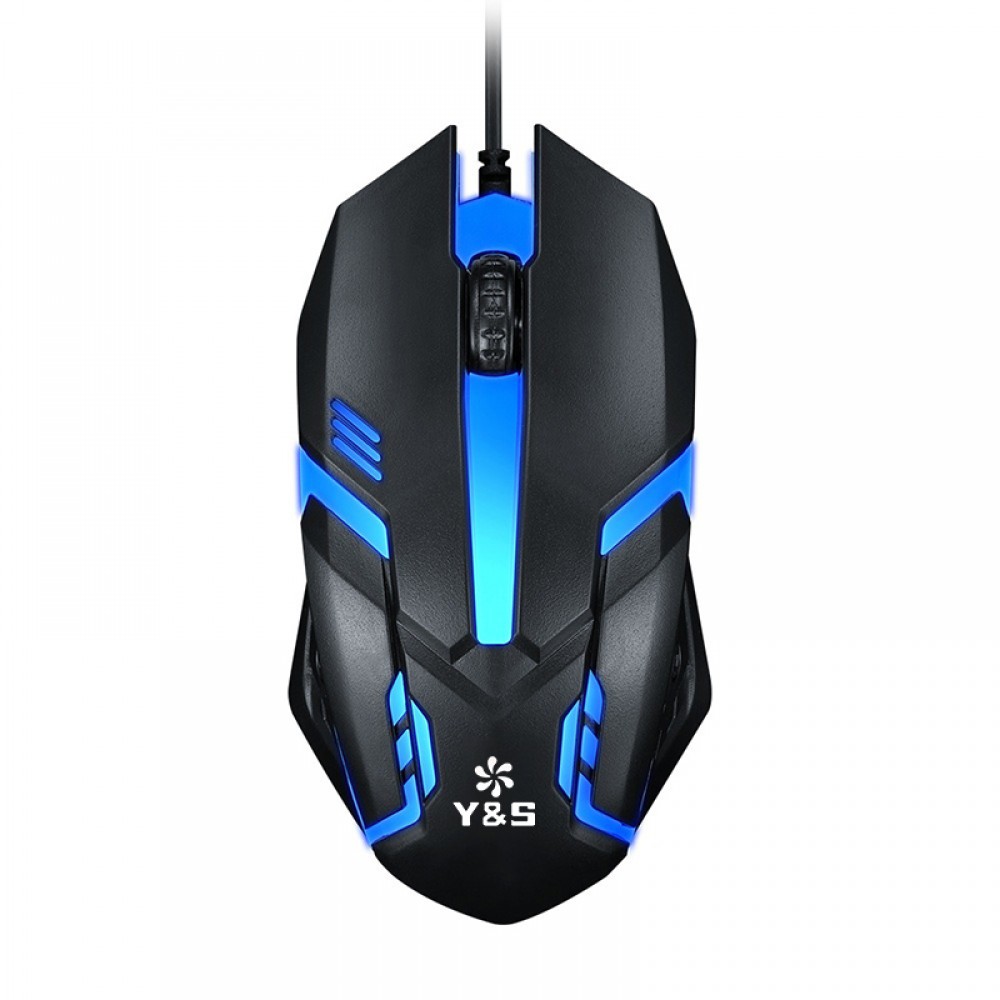 Wired Light Up Computer Mouse with Logo