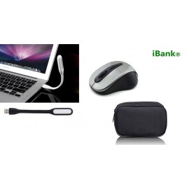 Promotek 2.4GHz Wireless Mouse + USB LED light Custom Imprinted