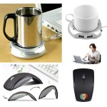 Custom Imprinted iBank(R)4 Port Hub+Cup Warmer+2.4GHz Wireless Mouse(Black)