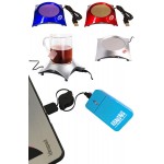 iBank(R) 4 Port USB Hub + Cup Warmer + LED Light up Mouse (Blue) Branded