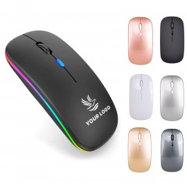 Dual Mode Bluetooth Rechargeable Mouse with Logo