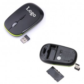 2.4GHz Ultra-Thin Wireless Laptop Mouse with Logo