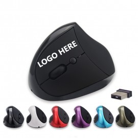 Wireless Vertical Ergonomic Mouse with Logo