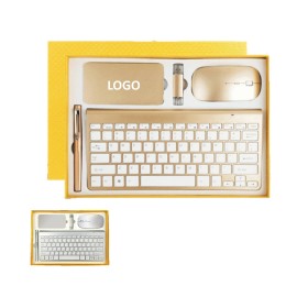 Custom Business Gift Set Keyboard Power Bank Pen Mouse Usb Drive