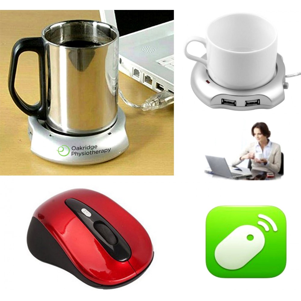 Custom Printed iBank(R)4 Port Hub+Cup Warmer+2.4GHz Wireless Mouse(Red) Custom Printed iBank(R)4 Port Hub+Cup Warmer+2.4GHz Wireless Mouse(Red)