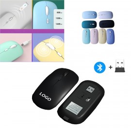 Rechargeable Dual Mode Wireless Mouse with Logo