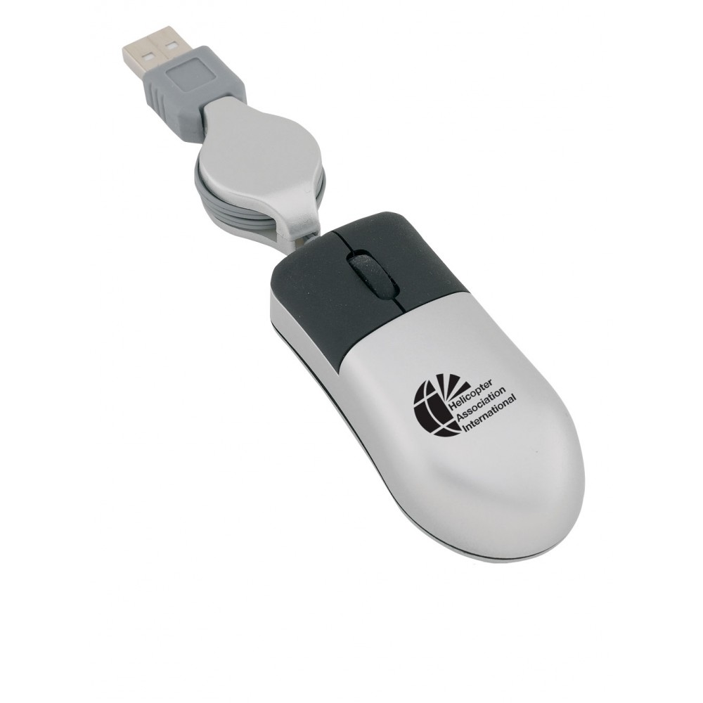 USB Optical Travel Mouse with Logo